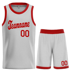 Custom Gray Maroon Classic Sets Sports Uniform Basketball Jersey