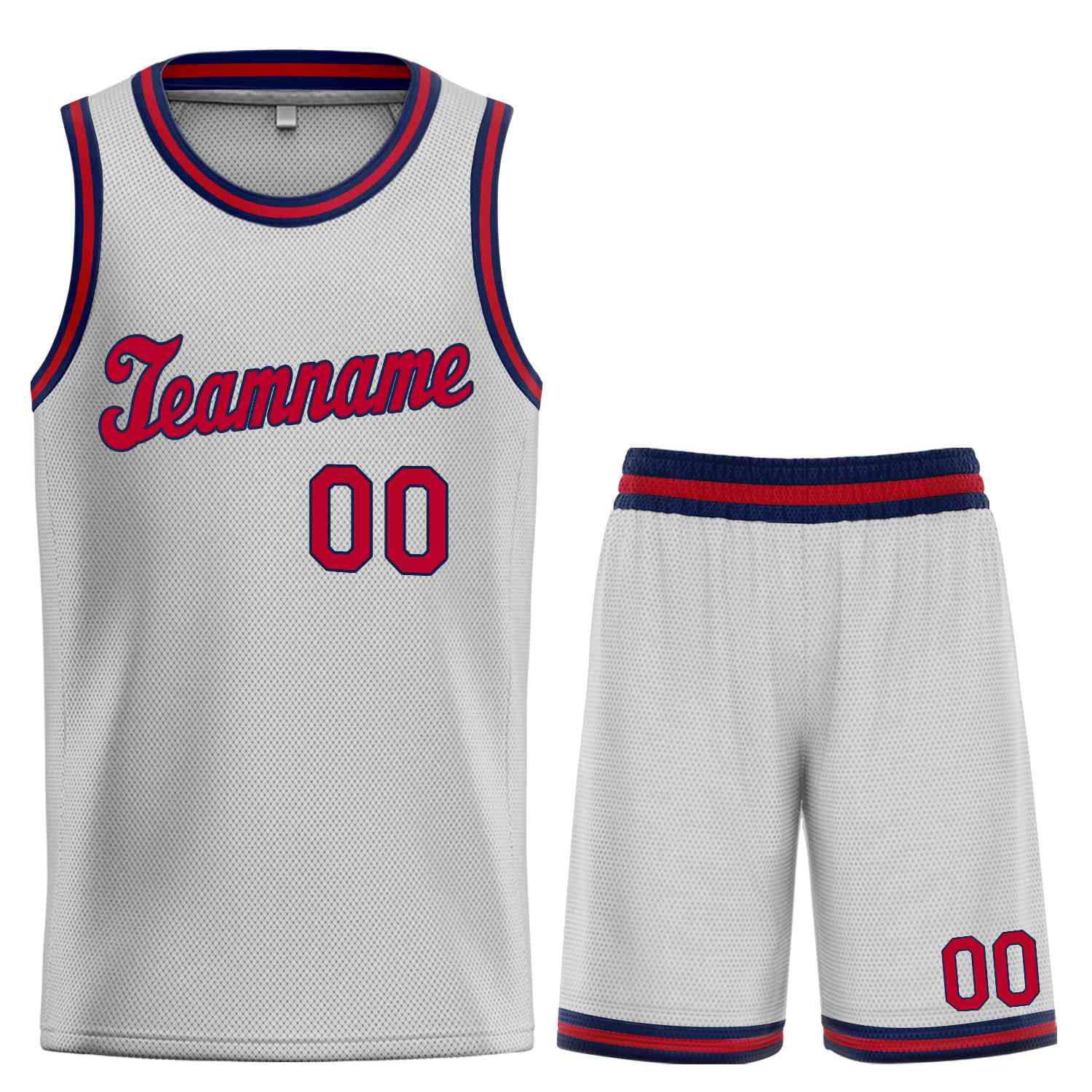 Ensemble classique gris marron-marine personnalisé, uniforme de sport, maillot de basket-ball