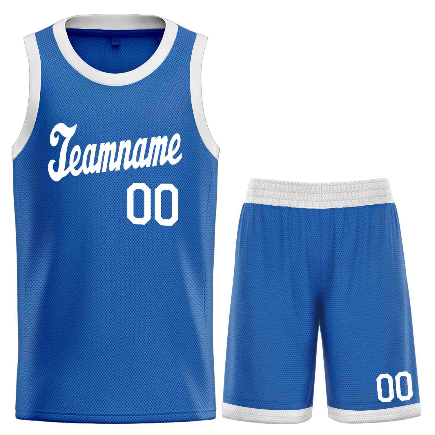 Ensembles classiques bleus et blancs personnalisés, maillot de basket-ball uniforme de sport