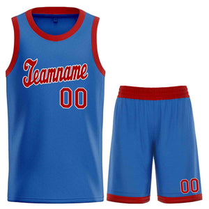 Custom Blue Maroon-White Classic Sets Sports Uniform Basketball Jersey