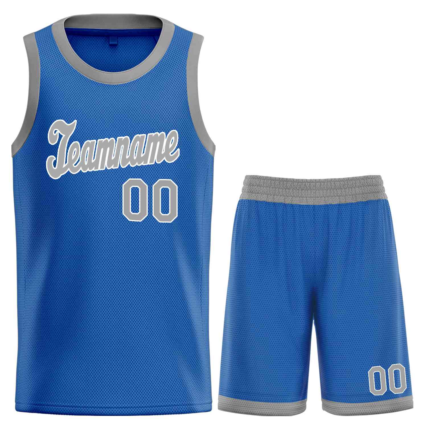 Custom Blue Gray-White Classic Sets Sports Uniform Basketball Jersey