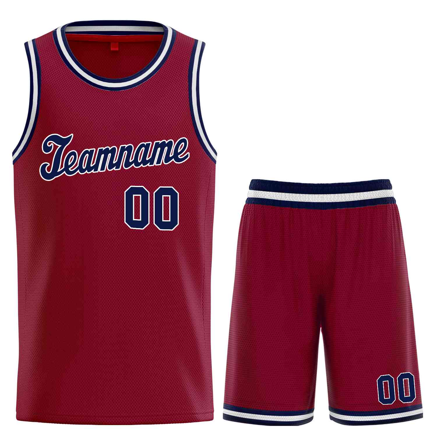 Ensemble classique personnalisé marron marine-blanc, uniforme de sport, maillot de basket-ball