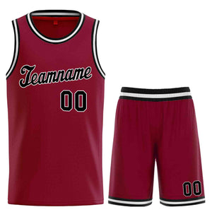 Ensembles classiques marron noir-blanc personnalisés, uniforme de sport, maillot de basket-ball