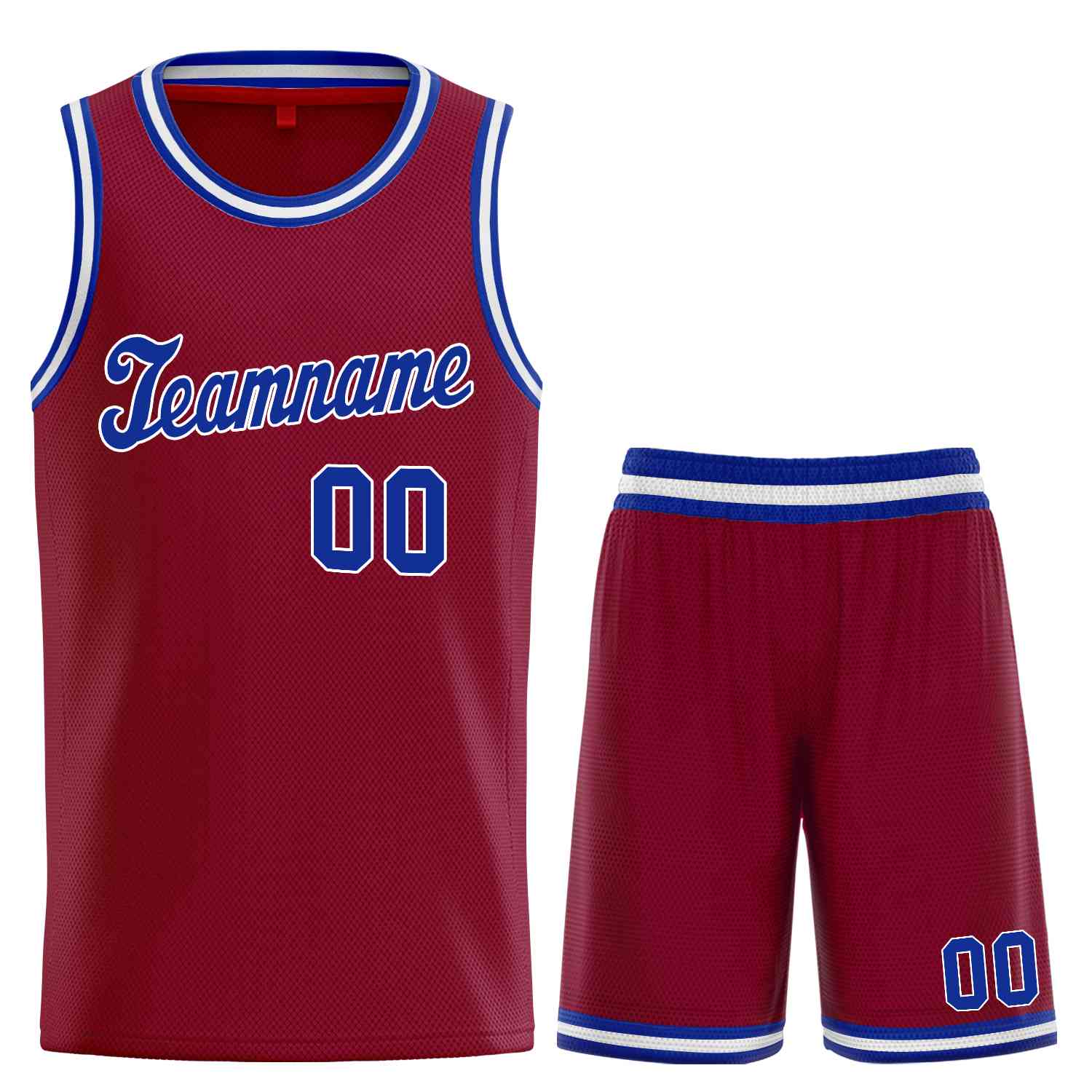 Ensemble classique marron Royal-blanc personnalisé, uniforme de sport, maillot de basket-ball