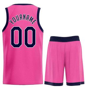 Ensembles classiques roses et blancs personnalisés, uniforme de sport, maillot de basket-ball