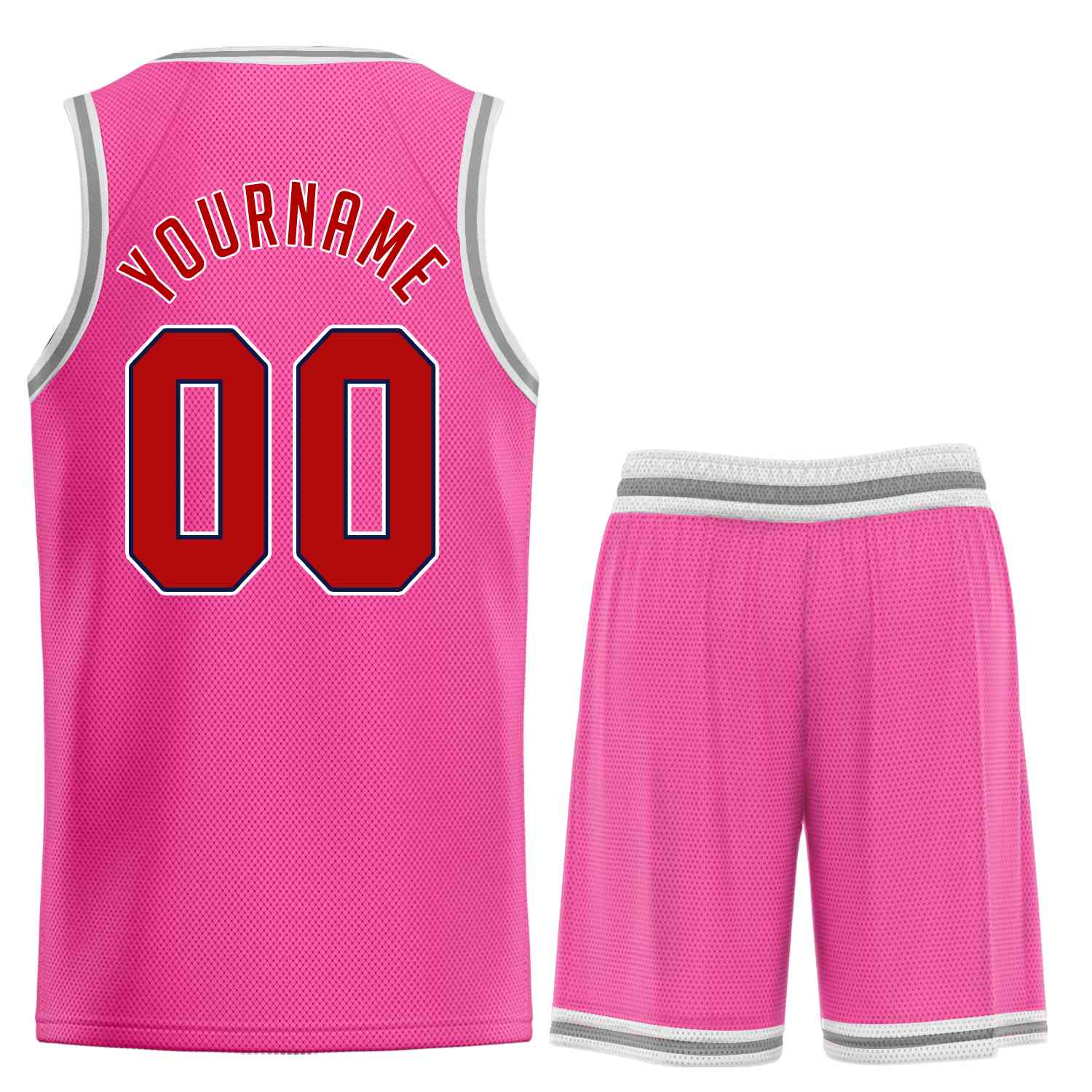 Custom Pink Maroon-Black Classic Sets Sports Uniform Basketball Jersey