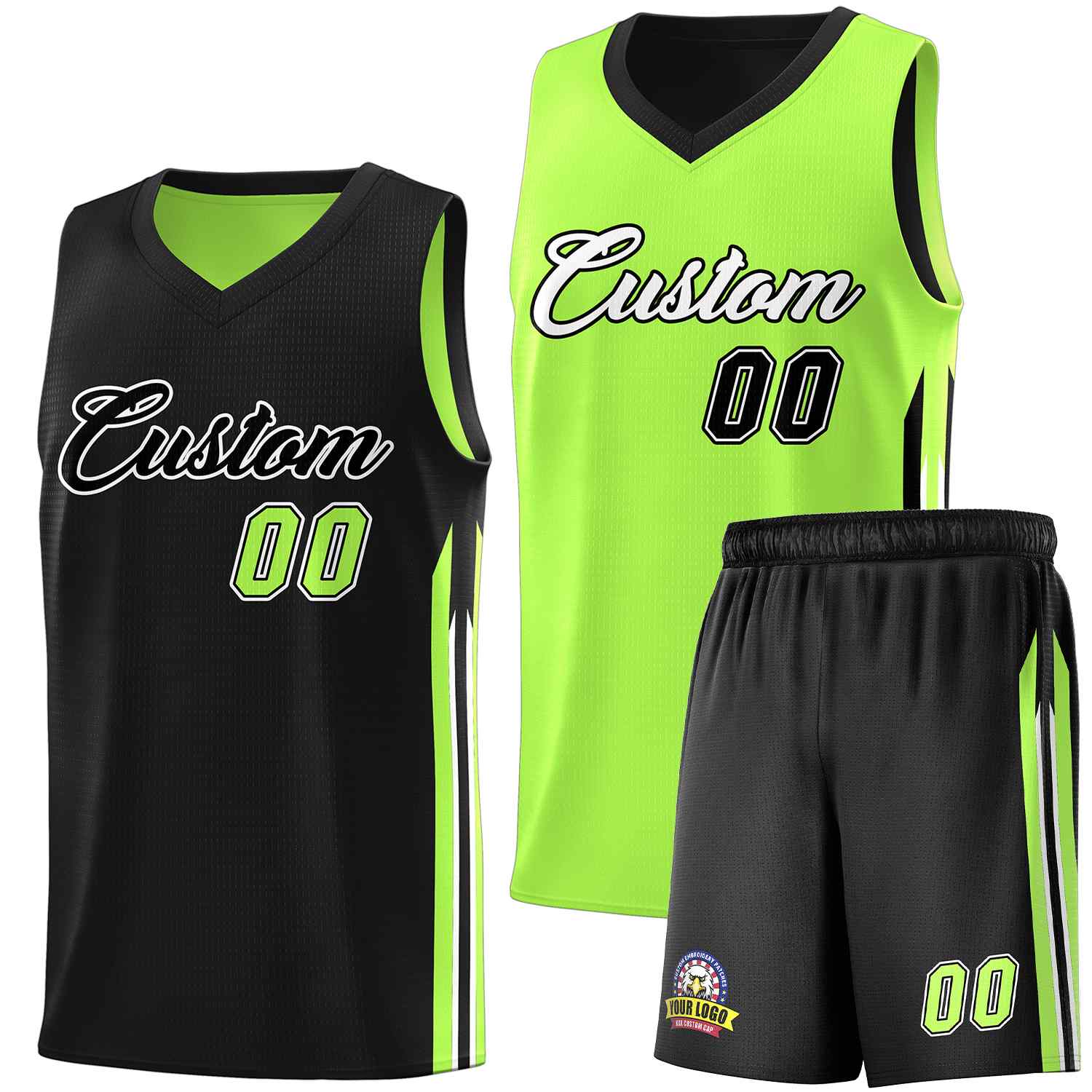 custom-black-neon-green-double-side-sets-men-basketball-jersey-61