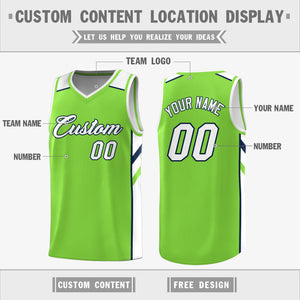 Custom Green Double Side Tops Training Basketball Jersey