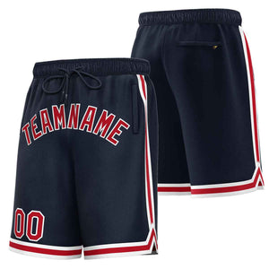 Short de basket-ball sport personnalisé marine marron-blanc