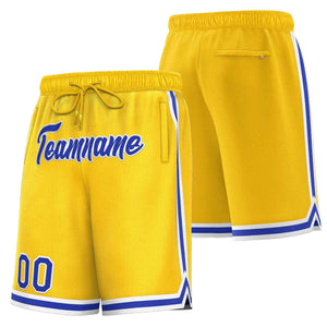 Custom Yellow Royal-White Sport Basketball Shorts