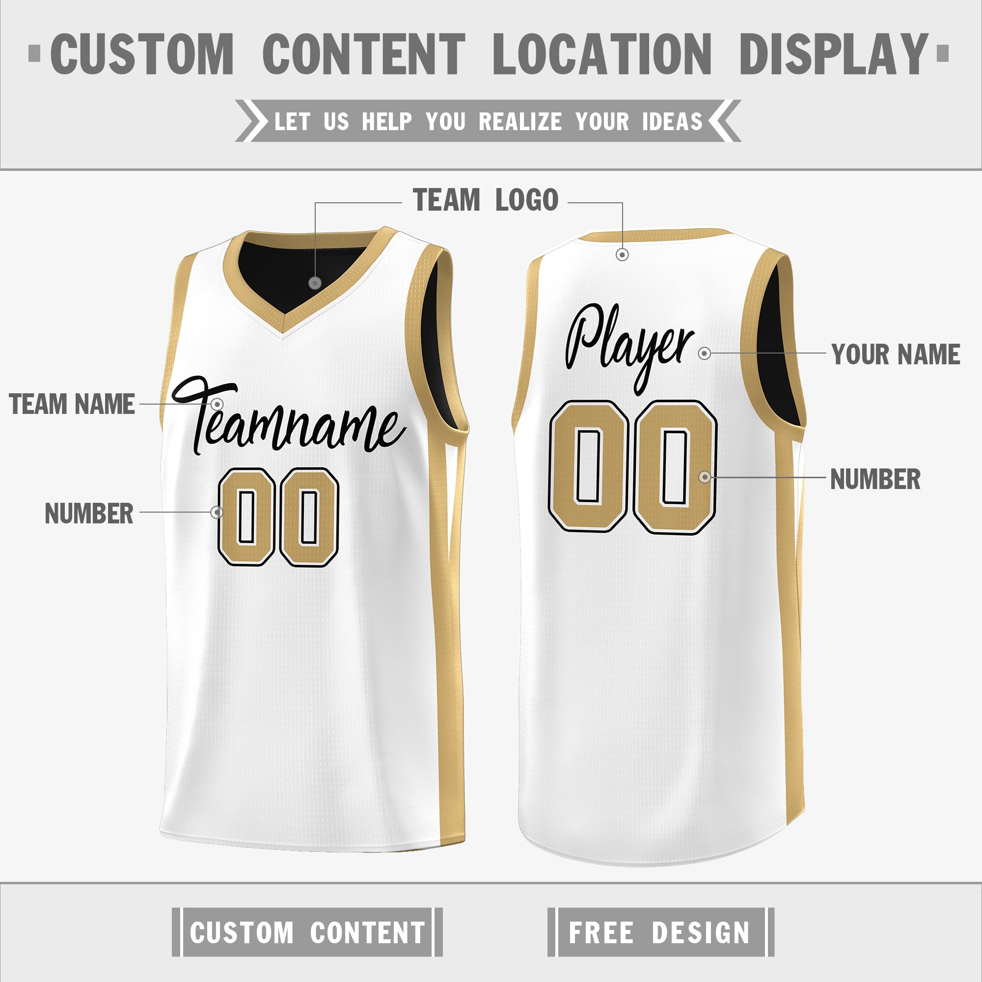 Custom Black White-Yellow Double Side Tops Basketball Jersey