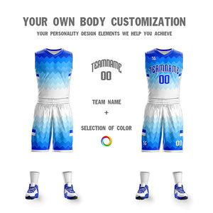 Custom Light Blue Double Side Sets Sportswear Basketball Jersey