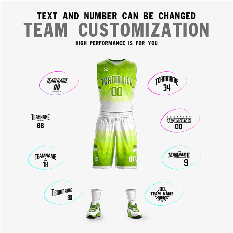 Basketball Jersey Design Green And White