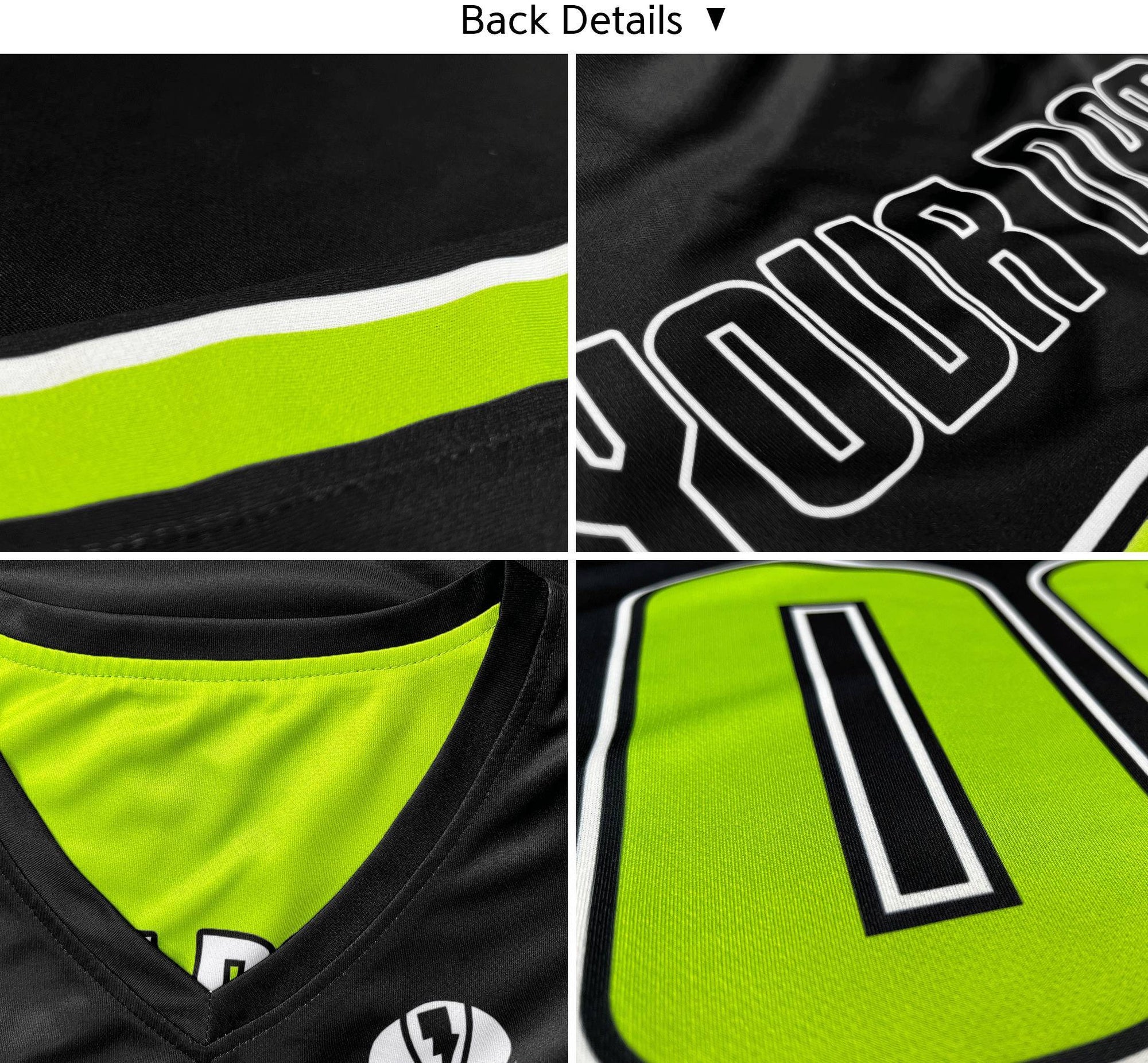 Maillot de basket-ball sportif personnalisé, noir et blanc, double face