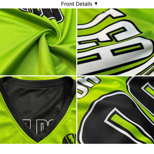 Maillot de basket-ball personnalisé vert blanc double face