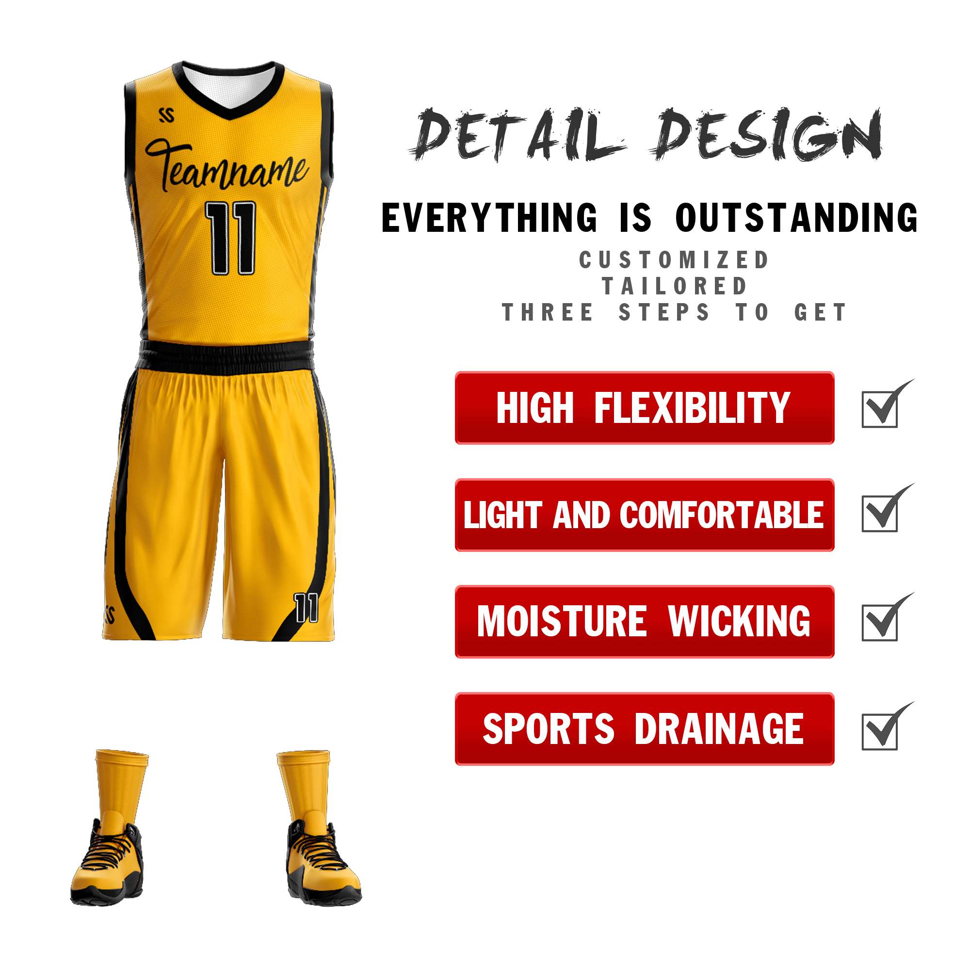 customizable mens reversible basketball jerseys design detail