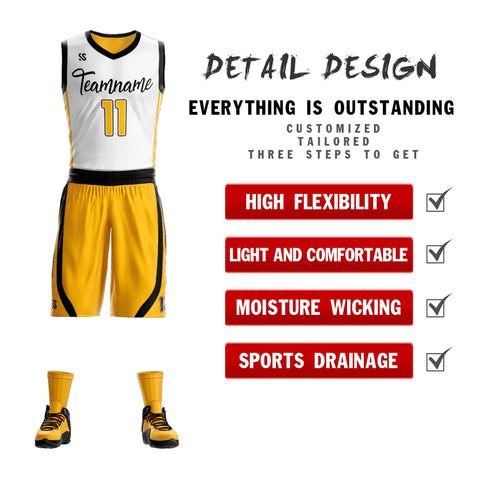youth mesh reversible basketball jersey design detail