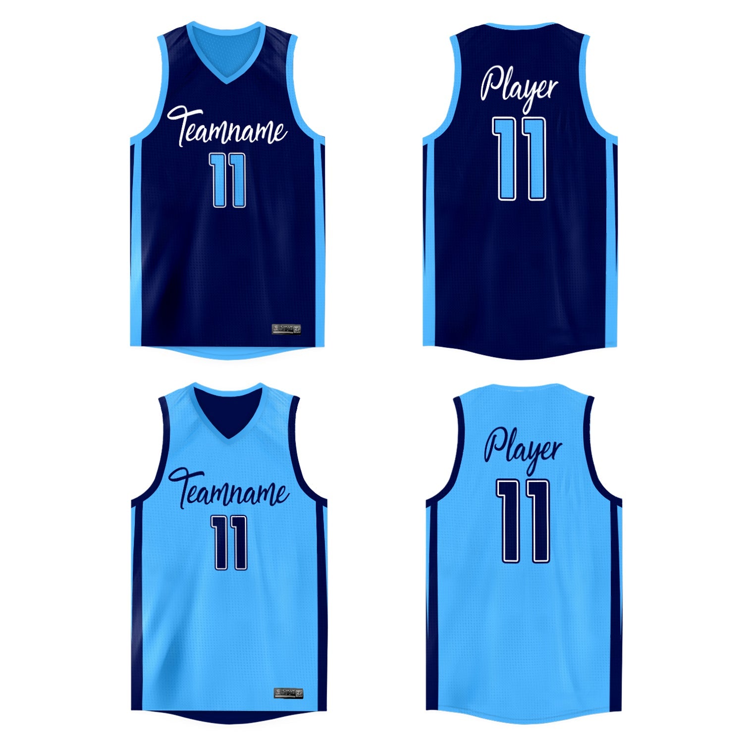 youth reversible basketball jerseys