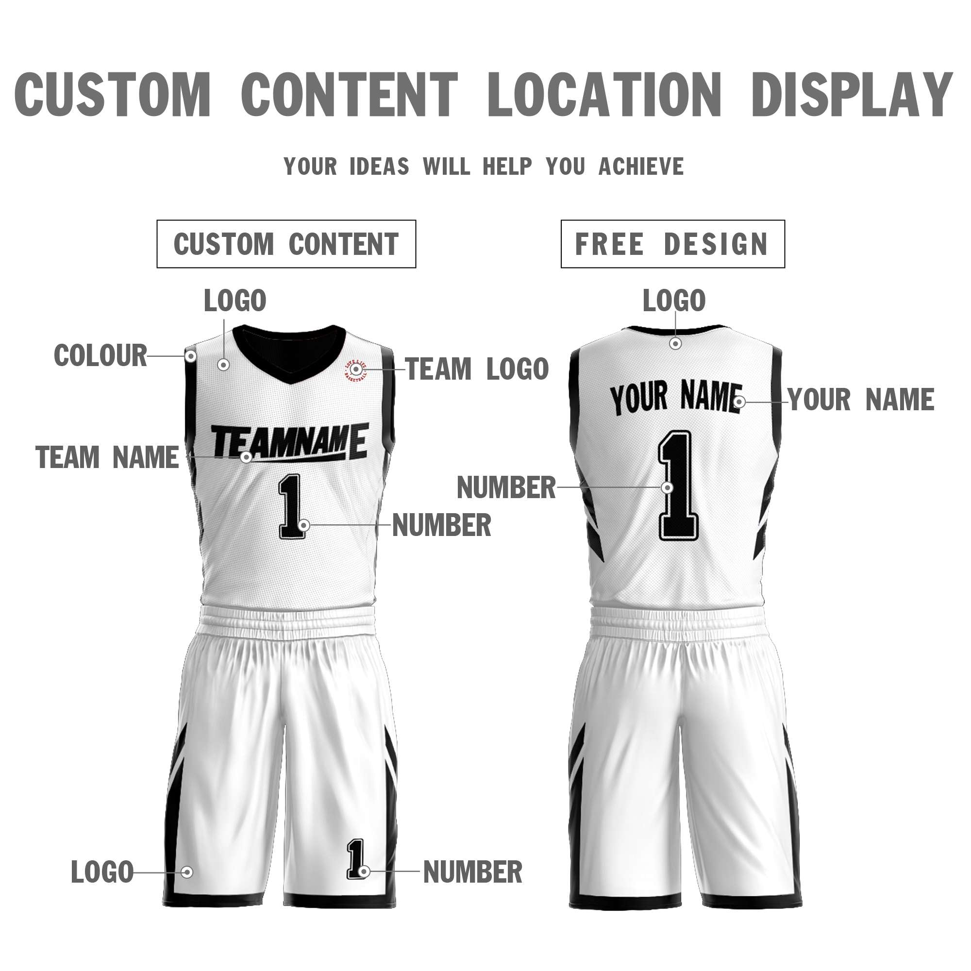 KXK Custom Pink Black Double Side Sets Sportswear Basketball Jersey