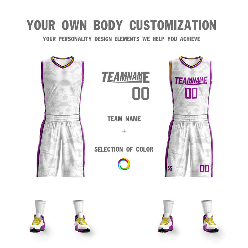 White And Purple Jersey