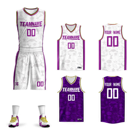 White And Purple Jersey