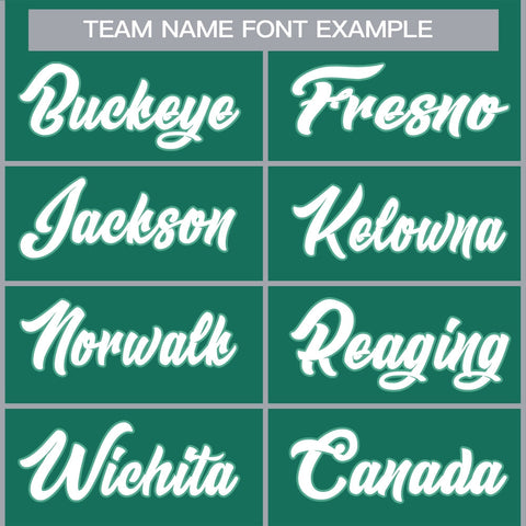 customized baseball jerseys team name font style example