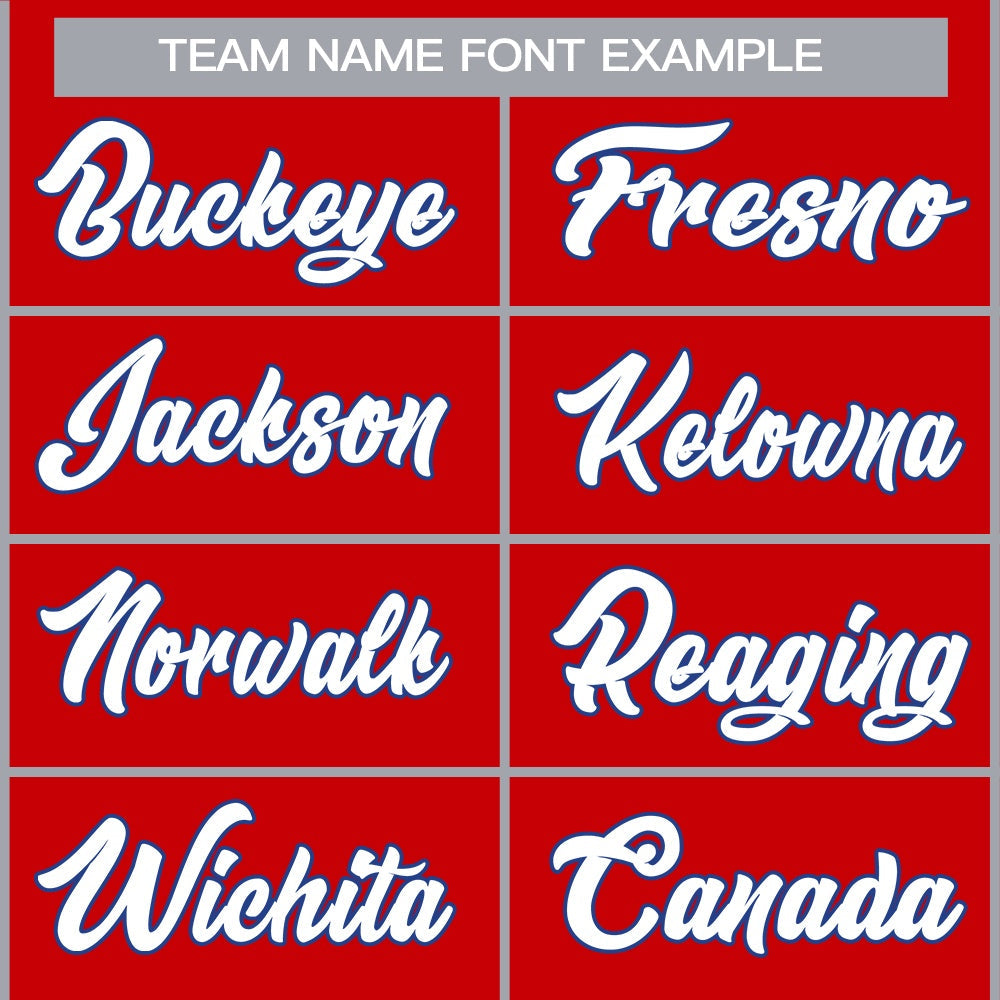 custom sublimation baseball team name font style example