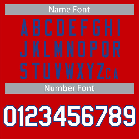 customizable sublimation baseball name and number font style example