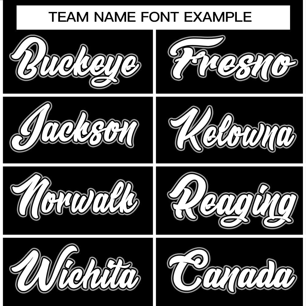 custom baseball shirt team name font style