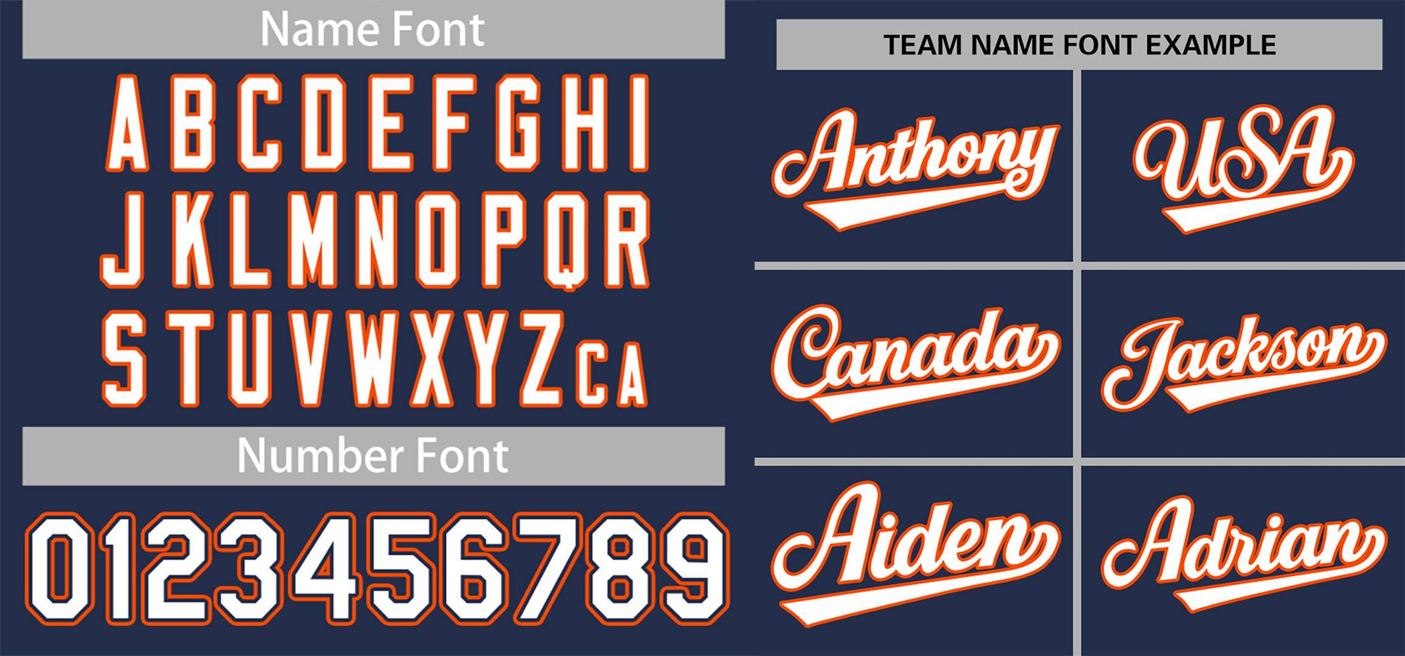 Custom Navy White-Orange Classic Style Authentic Baseball Jersey