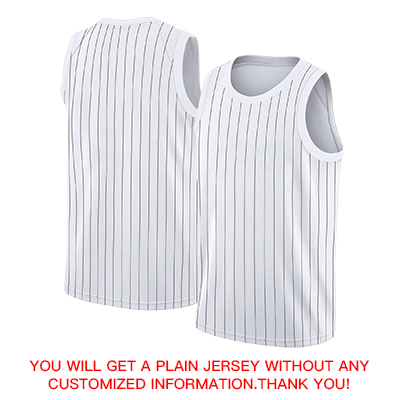 Custom White Black Stripe Fashion Tops Fashion Sportwear Basketball Jersey