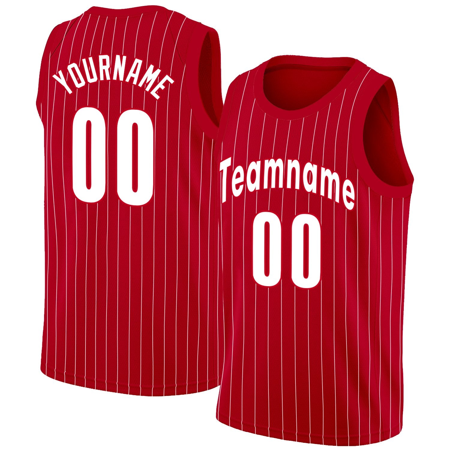 Custom Red White Stripe Fashion Tops Mesh Basketball Jersey