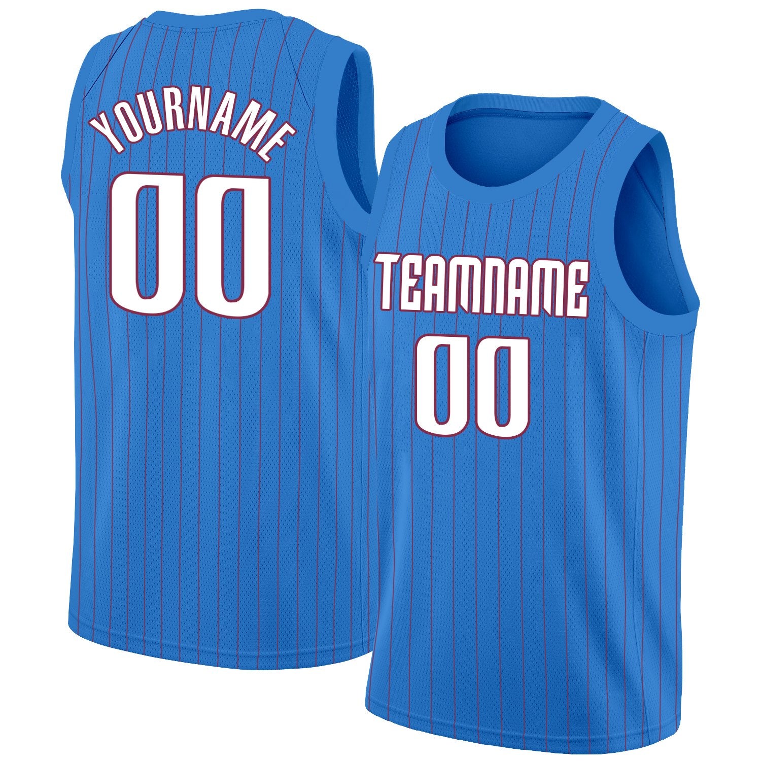 Custom Blue White-Red Stripe Fashion Tops Fashion Sportwear Basketball Jersey