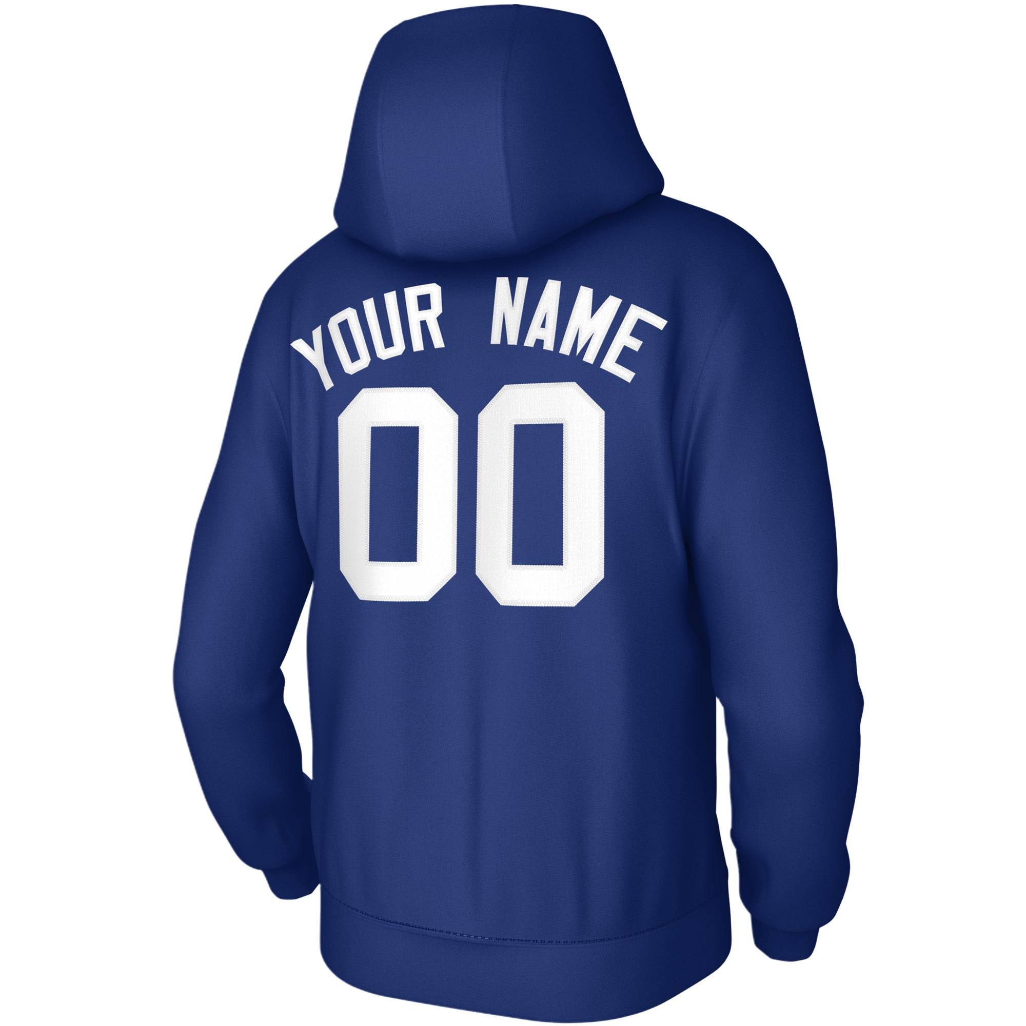 Custom Royal White Classic Style Sweatshirt Fashion Hoodie Uniform