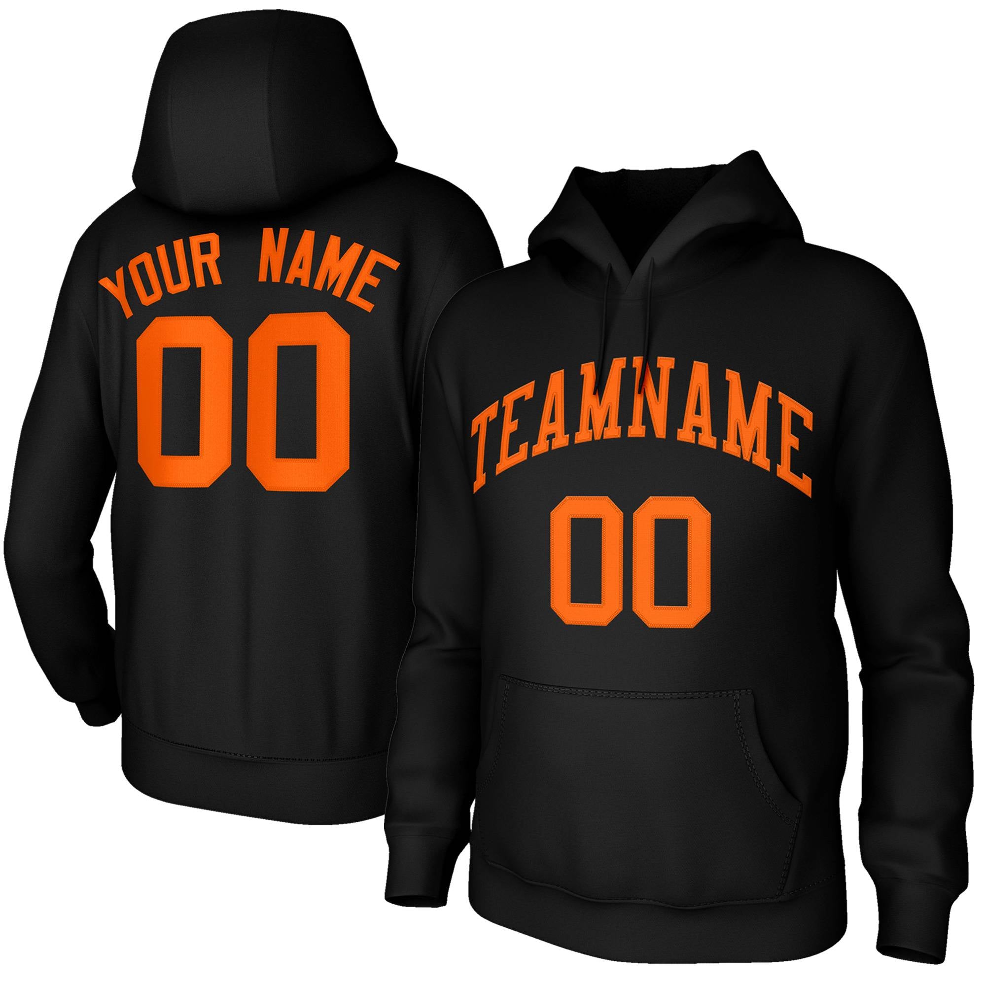 Custom Classic Style Hoodie Fashion Athletic Pullover Sports Black Sweatshirt