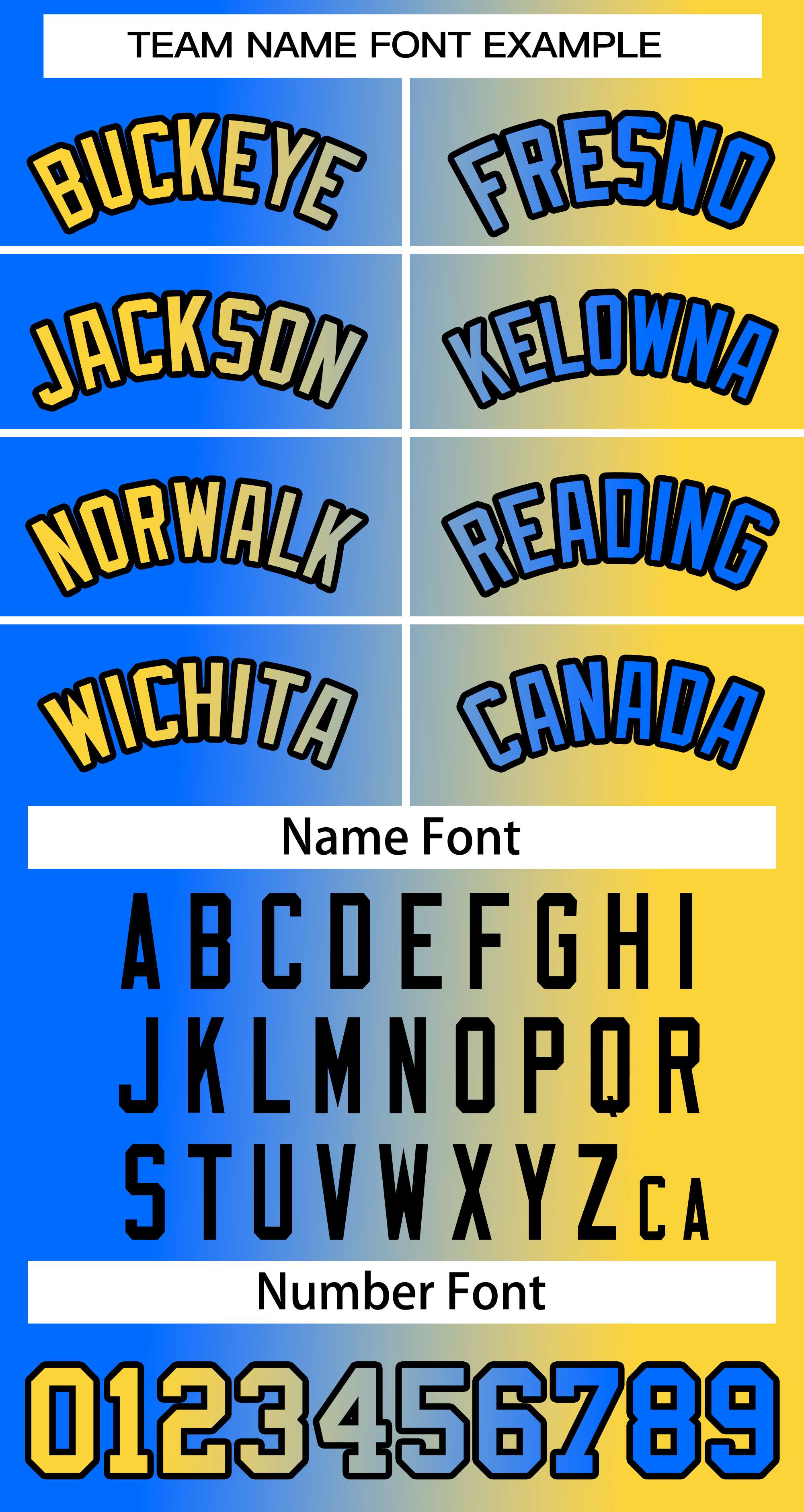 Baseball Jersey Font