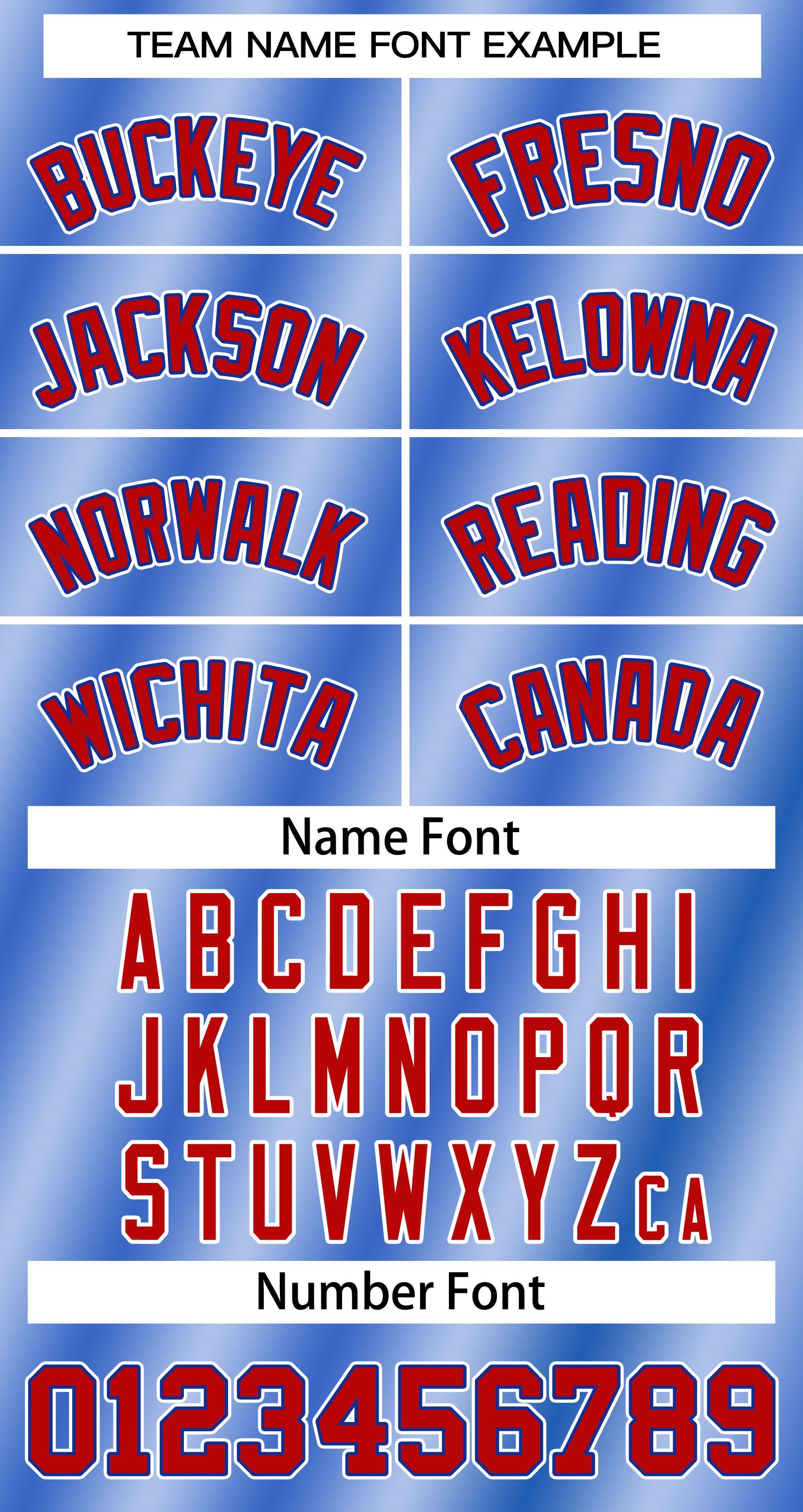 Baseball Jersey Font