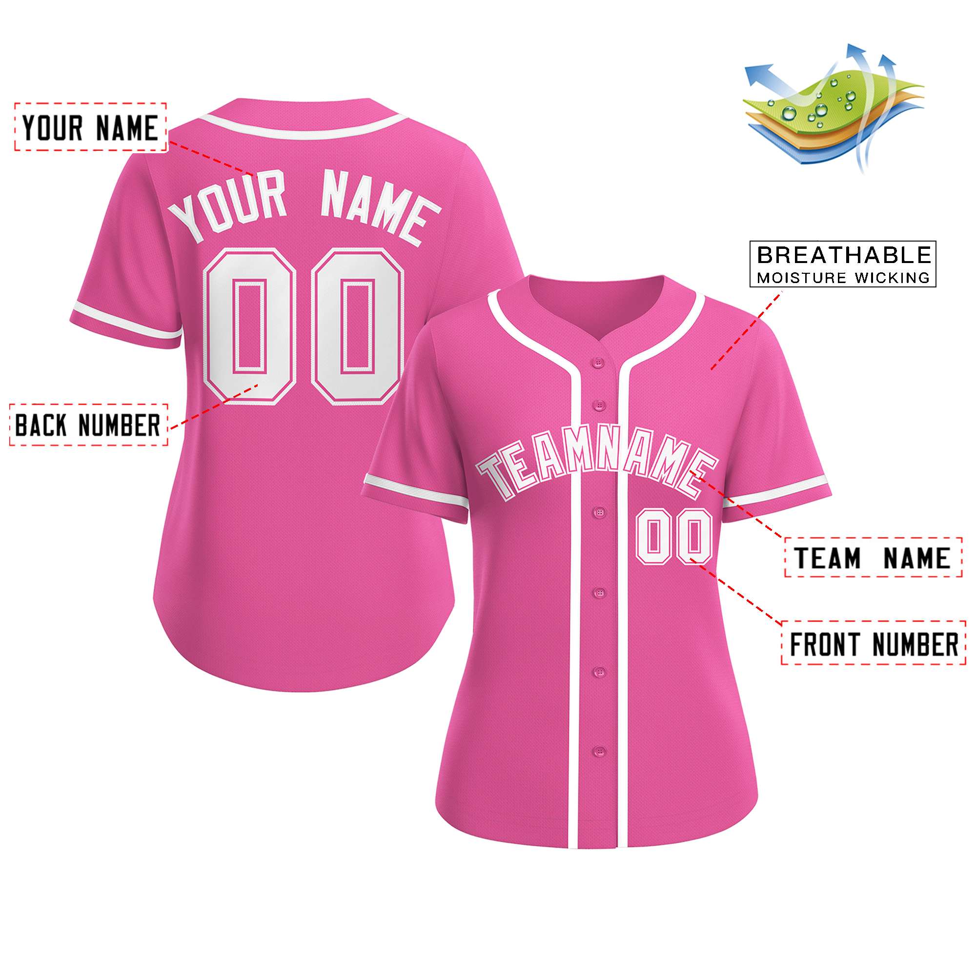 Pink Baseball Jersey