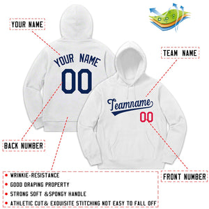 Custom White Classic Style Sweatshirt Fashion Hoodie Uniform