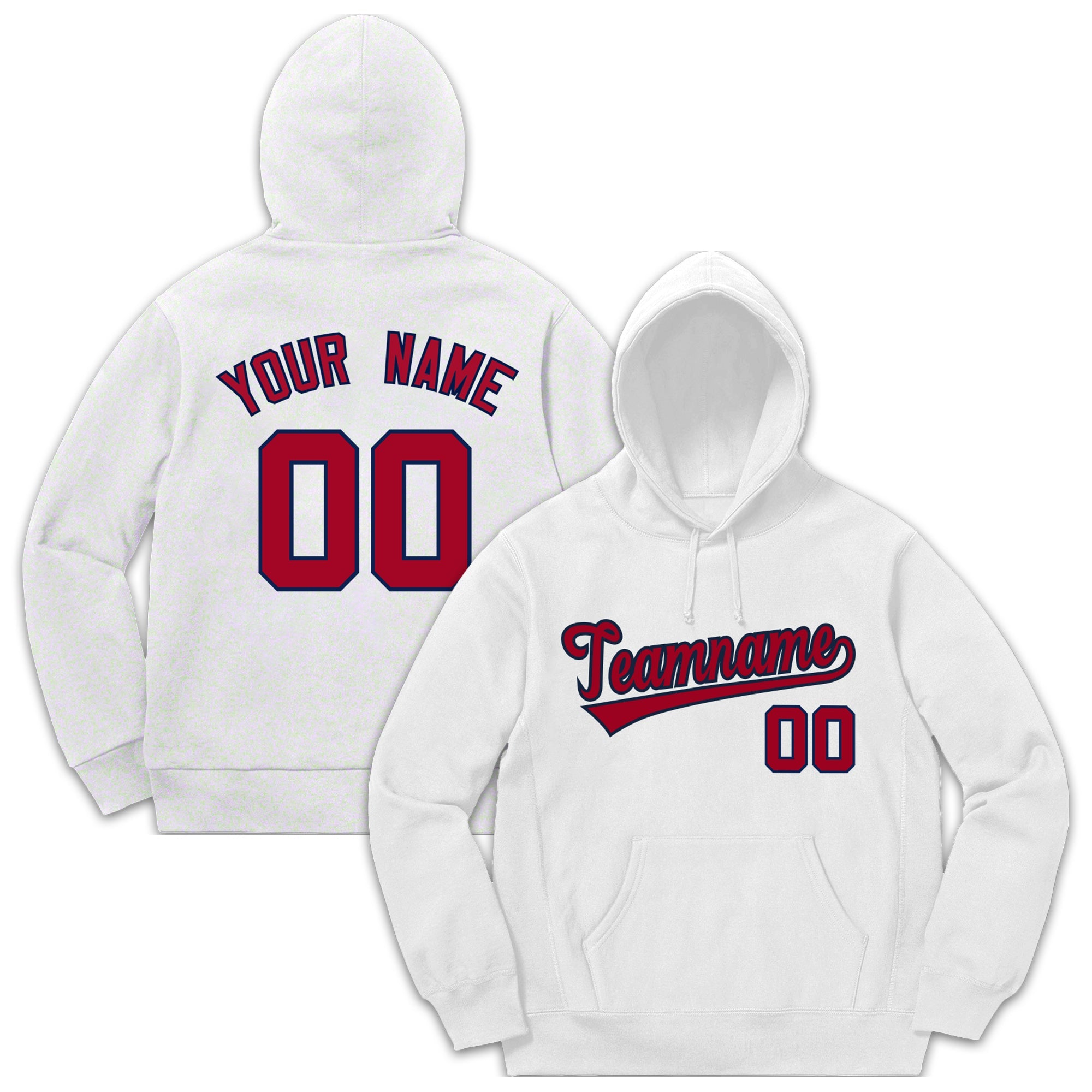 Custom White Classic Style Sweatshirt Fashion Hoodie Uniform