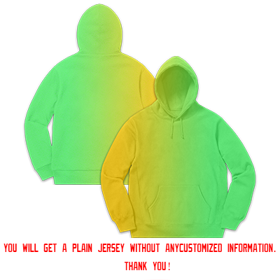 Custom Neon Green Yellow Gradient Fashion Casual Pullover Sweatshirt Hoodie