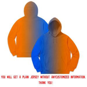 Custom Stitched Sportwear Royal Orange Gradient Fashion Casual Pullover Hoodie