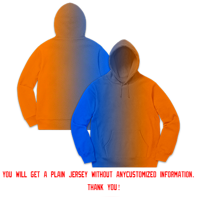 Custom Stitched Sportwear Royal Orange Gradient Fashion Casual Pullover Hoodie