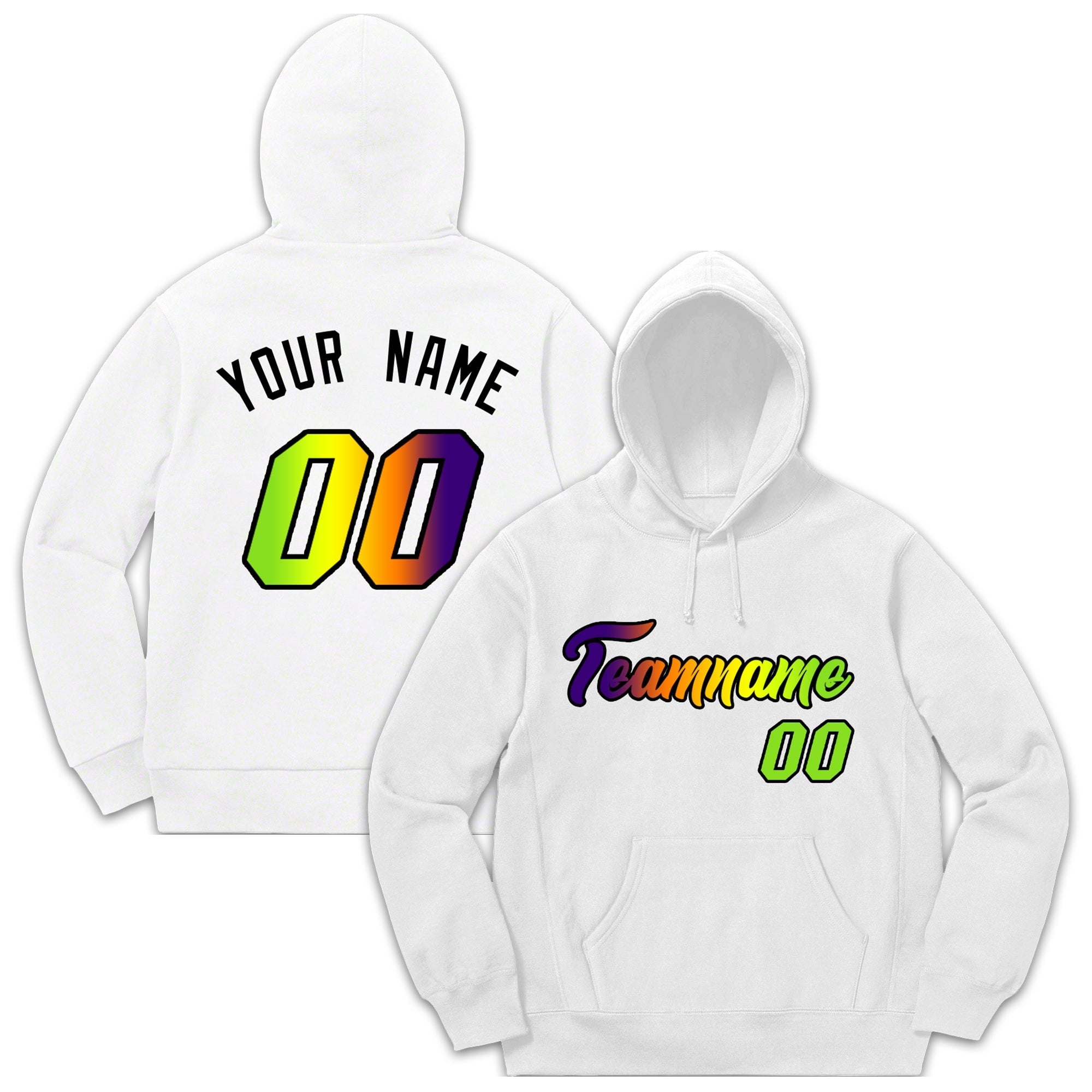 Custom White Classic Style Sweatshirt Fashion Hoodie Uniform