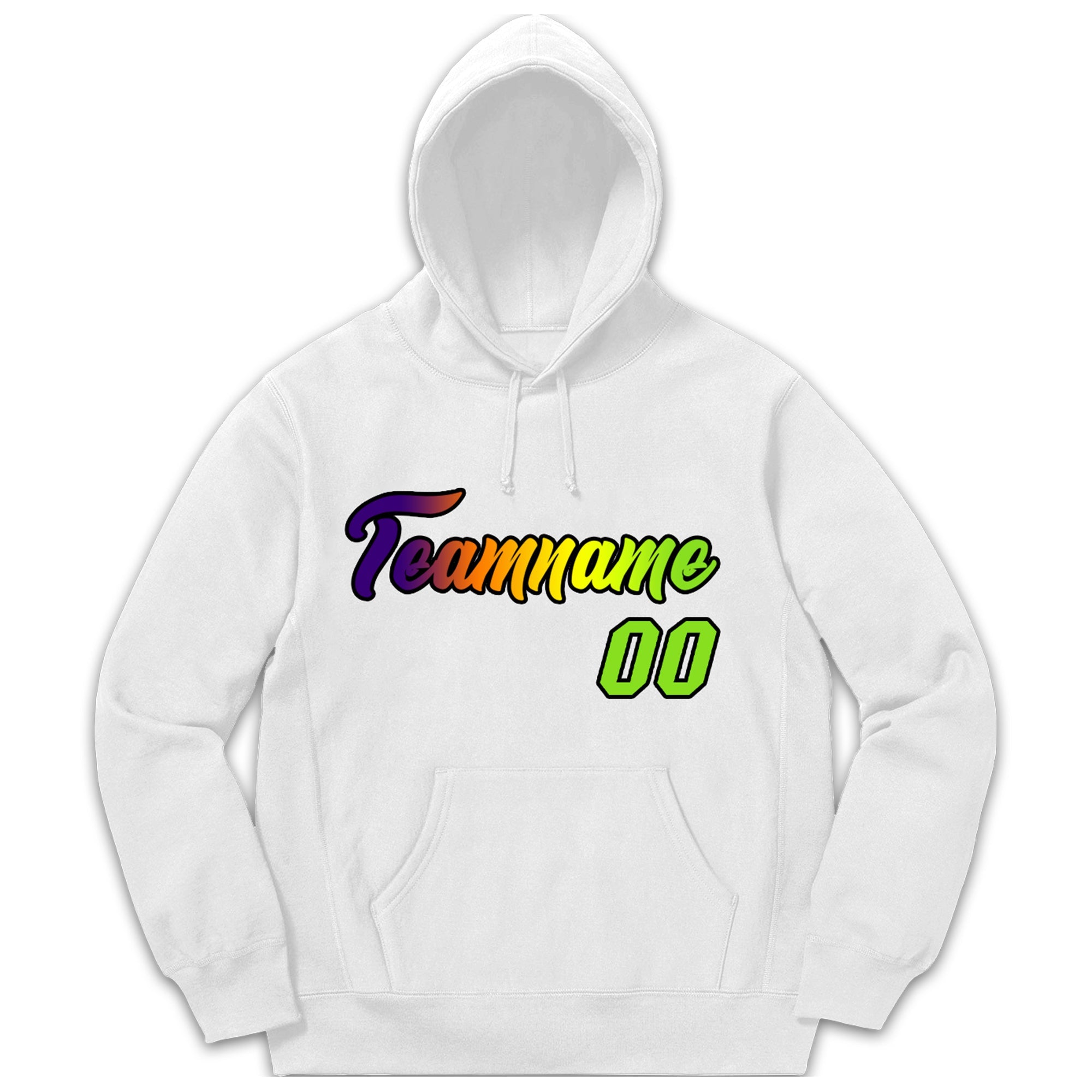 Custom White Classic Style Sweatshirt Fashion Hoodie Uniform