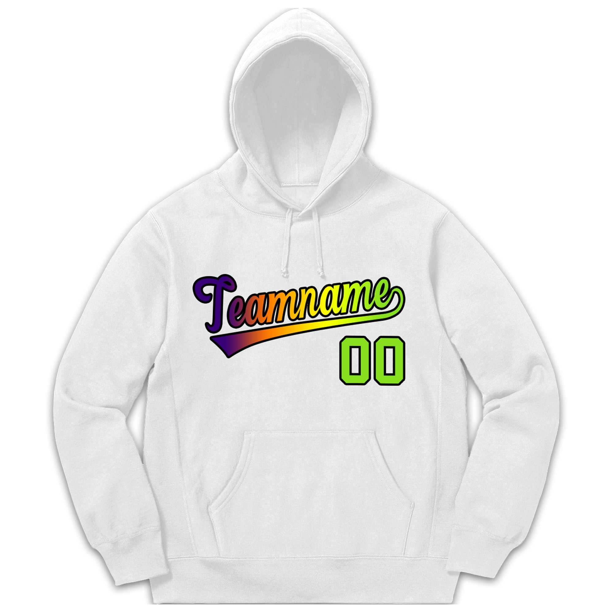 Custom White Classic Style Sweatshirt Fashion Hoodie Uniform