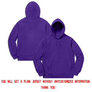 Uniforme à capuche de mode de pull de style classique violet noir-blanc personnalisé