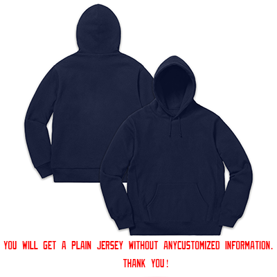 Custom Navy Aqua-Gray Classic Style Sweatshirt Fashion Hoodie Uniform