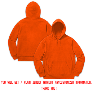 Custom Orange Navy-White Sports Classic Style Pullover Fashion Hoodie Uniform