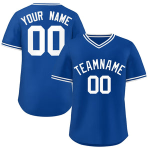 Maillot de baseball personnalisé de style classique Royal White personnalisé authentique